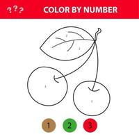 Colorindo por números com uma abóboraum jogo de quebra-cabeça para educação  infantil e atividades ao ar livre