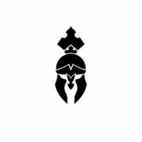 espartano capacete logotipo. tribal tatuagem Projeto. estêncil decalque ilustração vetor