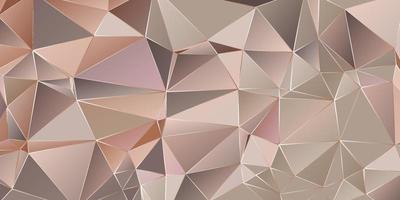 rosa ouro vetor poligonal abstrato design gráfico e plano de fundo.