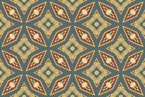 Bukhara padronizar desatado Mughal arquitetura motivo bordado, ikat bordado Projeto para impressão tapeçaria floral quimono repetir padronizar laço espanhol motivo vetor