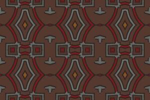 navajo padronizar desatado Mughal arquitetura motivo bordado, ikat bordado Projeto para impressão figura tribal tinta em pano patola sari vetor
