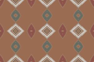 lenço de papel dupatta desatado nativo americano, motivo bordado, ikat bordado Projeto para impressão escandinavo padronizar saree étnico natividade cigano padronizar vetor