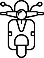 vespa esboço ilustração vetor