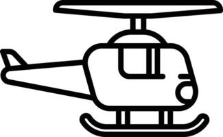 helicóptero esboço ilustração vetor