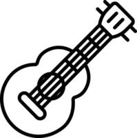 ukulele esboço ilustração vetor