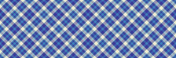 romântico fundo têxtil, cortar Fora xadrez padronizar desatado. simetria textura Verifica tecido tartan dentro ciano e índigo cores. vetor