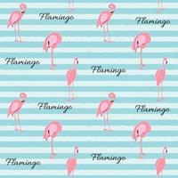 de fundo colorido flamingo rosa sem costura padrão. ilustração vetorial vetor