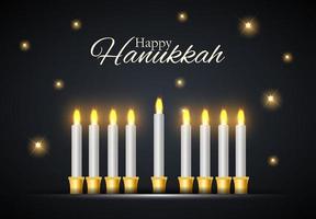 feliz hanukkah, fundo de feriado judaico. ilustração vetorial. Hanukkah é o nome do feriado judaico vetor