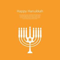 feliz hanukkah, fundo de feriado judaico. ilustração vetorial. Hanukkah é o nome do feriado judaico. vetor