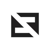carta s quadrado forma negativo espaço moderno monograma logotipo vetor