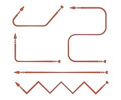 decorativo Setas; flechas símbolos vetor
