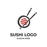 Sushi logotipo Projeto conceito idéia para restaurante vetor