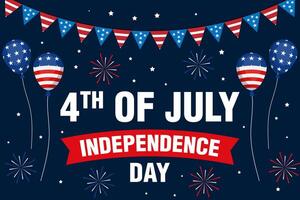 plano fundo para americano 4º do Julho independência dia comemoro vetor
