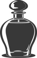 silhueta perfume garrafa Preto cor só vetor