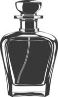 silhueta perfume garrafa Preto cor só vetor