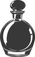 silhueta perfume garrafa Preto cor só vetor