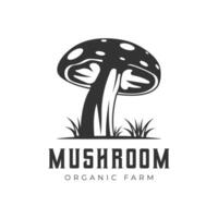 único cogumelo logotipo Projeto ilustração. adequado para cogumelo Fazenda logotipo. vetor