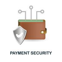 Forma de pagamento segurança ícone. 3d ilustração a partir de finança gestão coleção. criativo Forma de pagamento segurança 3d ícone para rede projeto, modelos, infográficos e Mais vetor