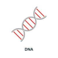 dna ícone. 3d ilustração a partir de remédio coleção. criativo dna 3d ícone para rede projeto, modelos, infográficos e Mais vetor