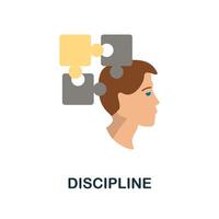 disciplina ícone. simples elemento a partir de o negócio crescimento coleção. criativo disciplina ícone para rede projeto, modelos, infográficos e Mais vetor