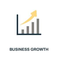 o negócio crescimento ícone. monocromático simples o negócio crescimento ícone para modelos, rede Projeto e infográficos vetor