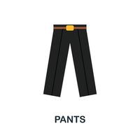 calça plano ícone. cor simples elemento a partir de roupas coleção. criativo calça ícone para rede projeto, modelos, infográficos e Mais vetor