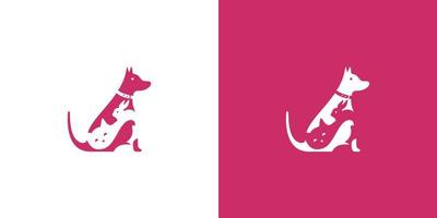 o design simples e moderno do logotipo dos pontos para animais de estimação é adequado para o negócio de animais de estimação 3 vetor