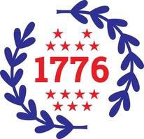 Dia da independência de 1776 vetor