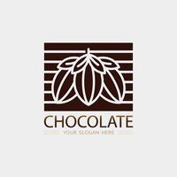 chocolate e cacau logotipo ícone Projeto ilustração vetor