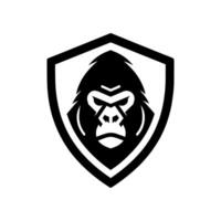 design do logotipo do gorila vetor