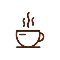 café logotipo para cafés e marcas vetor