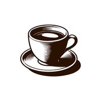 café logotipo para cafés e marcas vetor