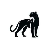 pantera logotipo ideal para Esportes equipes e animais selvagens conservação esforços vetor