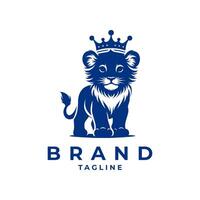 design do logotipo do leão vetor