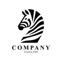 zebra logotipo Projeto vetor