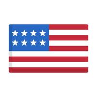simples Unidos estados bandeira ícone. vetor