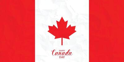 Canadá dia, social meios de comunicação poster, Canadá dia bandeira, em 1º do julho. independência dia, bordo. deixar, caligrafia, tipografia, bandeira, publicar, vetor