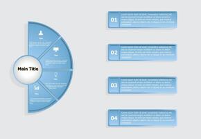 moderno infográfico modelo Projeto para rede projeto, ui aplicativos, o negócio apresentação, fluxo de trabalho disposição, diagrama, anual relatório. vetor