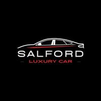Salford luxo carro logotipo vetor
