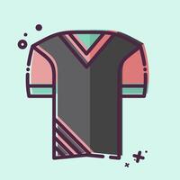 ícone uniforme. relacionado para futebol símbolo. mbe estilo. simples Projeto ilustração vetor