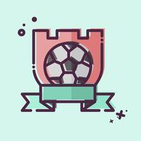 ícone símbolo equipe. relacionado para futebol símbolo. mbe estilo. simples Projeto ilustração vetor