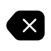 backspace ícone símbolo Projeto ilustração vetor