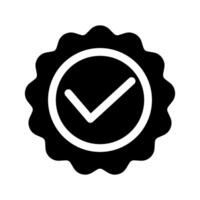 verificado ícone símbolo Projeto ilustração vetor