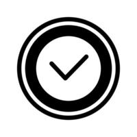 verificado ícone símbolo Projeto ilustração vetor
