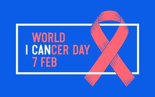 cartaz dia mundial do câncer vetor