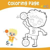 coloração planilha página. educacional imprimível coloração planilha. imprimível atividade página para crianças. Aprendendo jogo. arquivo. vetor