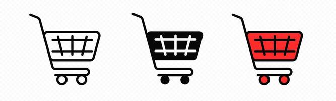 ícone compras cesta. fazer compras Comprar ícone vetor