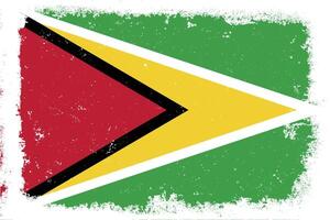 vintage plano Projeto grunge Guiana bandeira fundo vetor