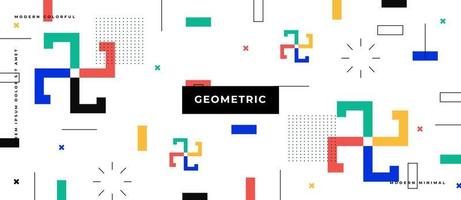 fundo abstrato com formas geométricas, estilo memphis. vetor