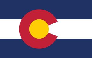 Colorado Estado bandeira ilustração. Colorado bandeira. vetor